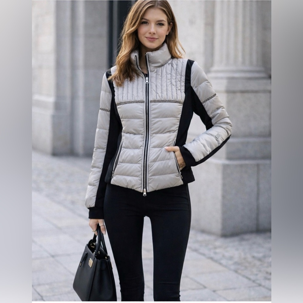 SUPER SALE Blanc Noir reflective puffer jacket